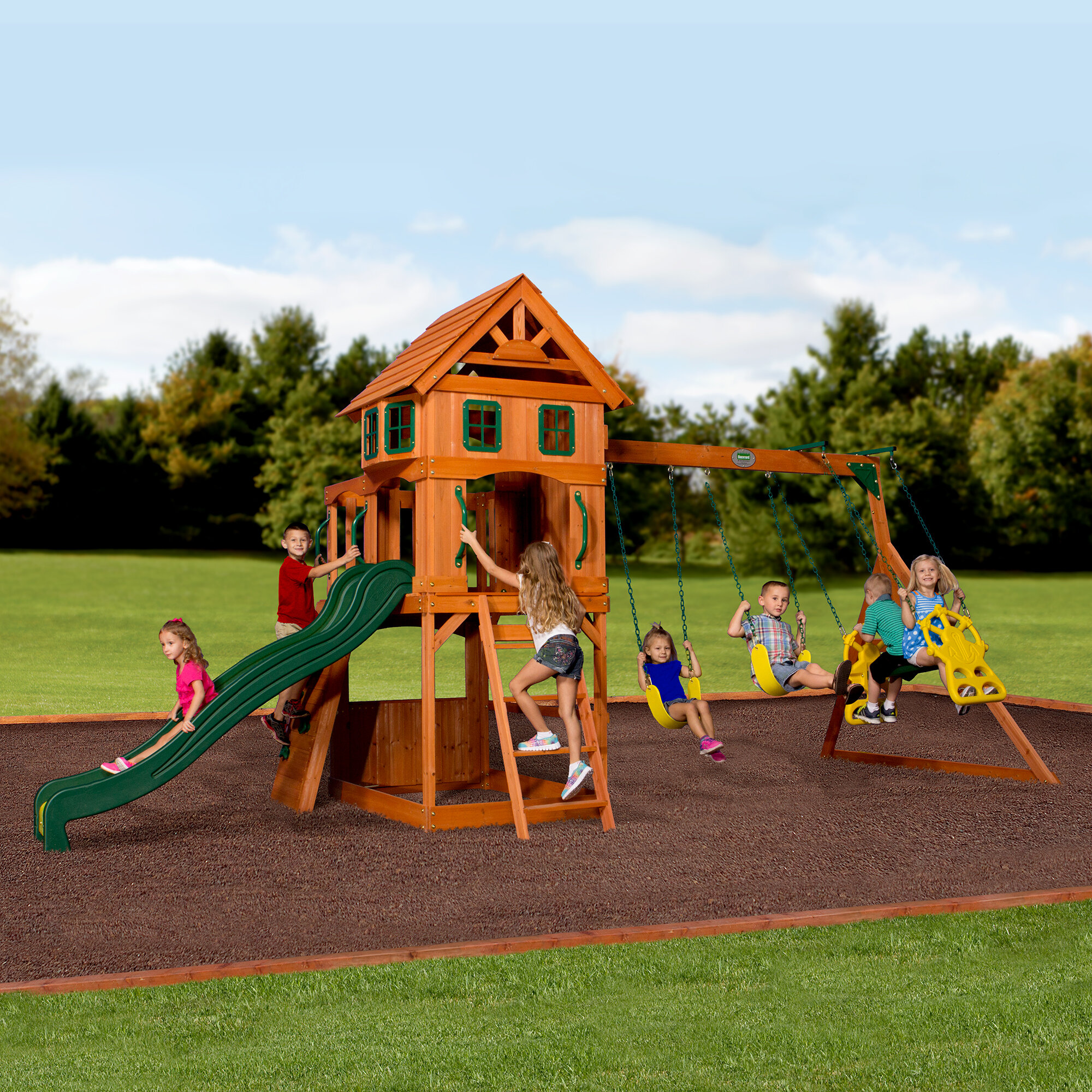 Backyard Discovery Atlantis Swing Set Reviews Wayfair