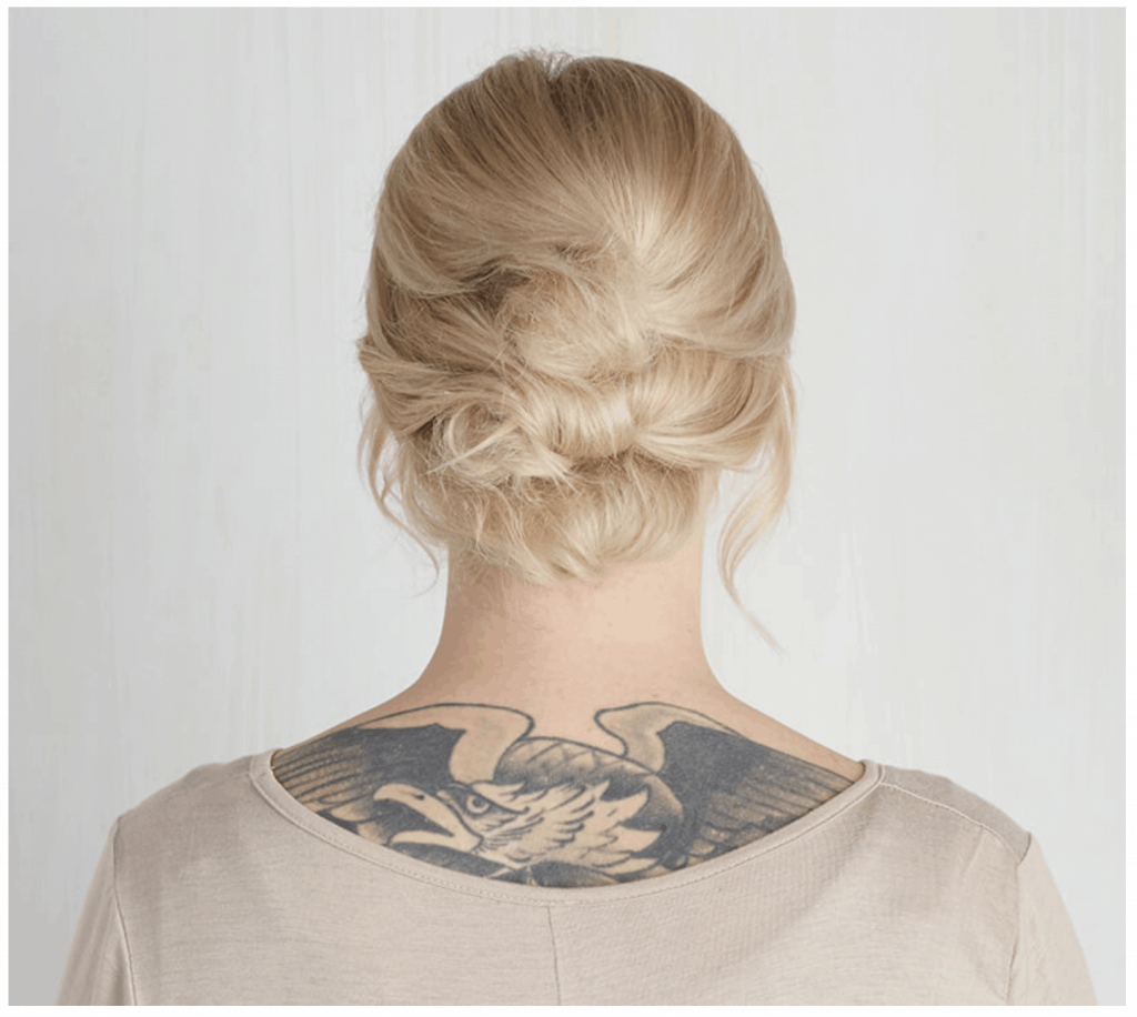 medium length hair up-do