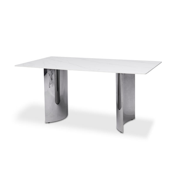 Modern Minimalist Matte Sintered Stone Dining Table