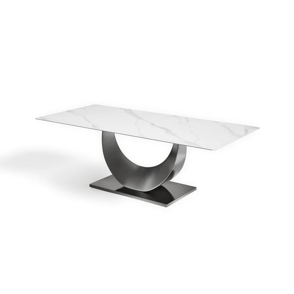 Modern Minimalist Brilliant Sintered Stone Dining Table