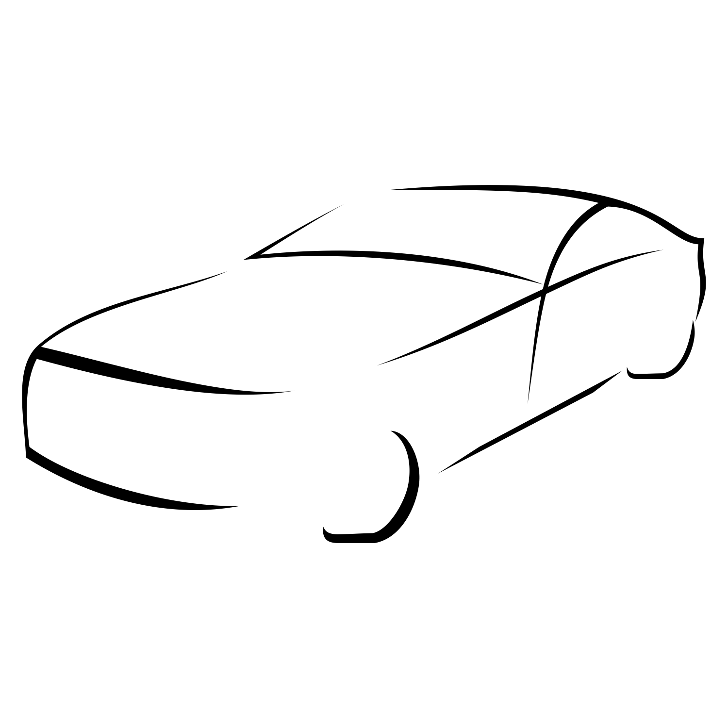 Printable Car Silhouette