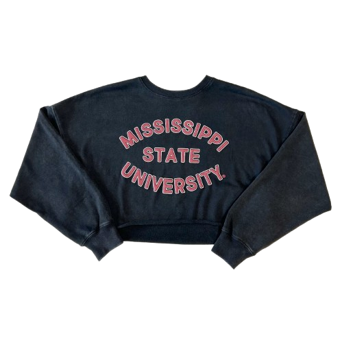 Mississippi State University Perkins Puff Crop Sweatshirt
