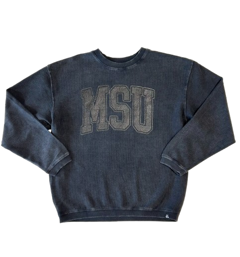 Mississippi State University Tonal Corded Crewneck Sweatshirt