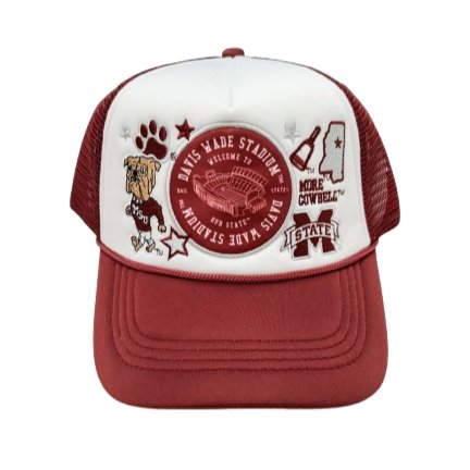 Mississippi State Bulldogs Layered Patch Hat - Shop B - Unlimited - caps adjustable