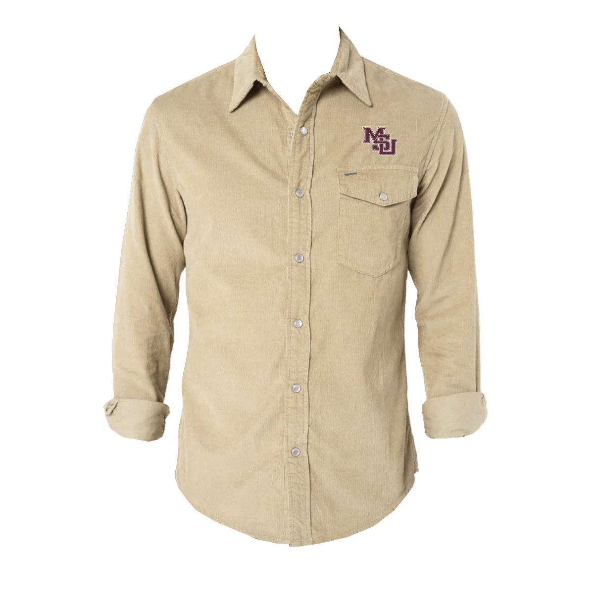 MSU Criquet Corduroy Pearl Snap - Shop B - Unlimited - men resort