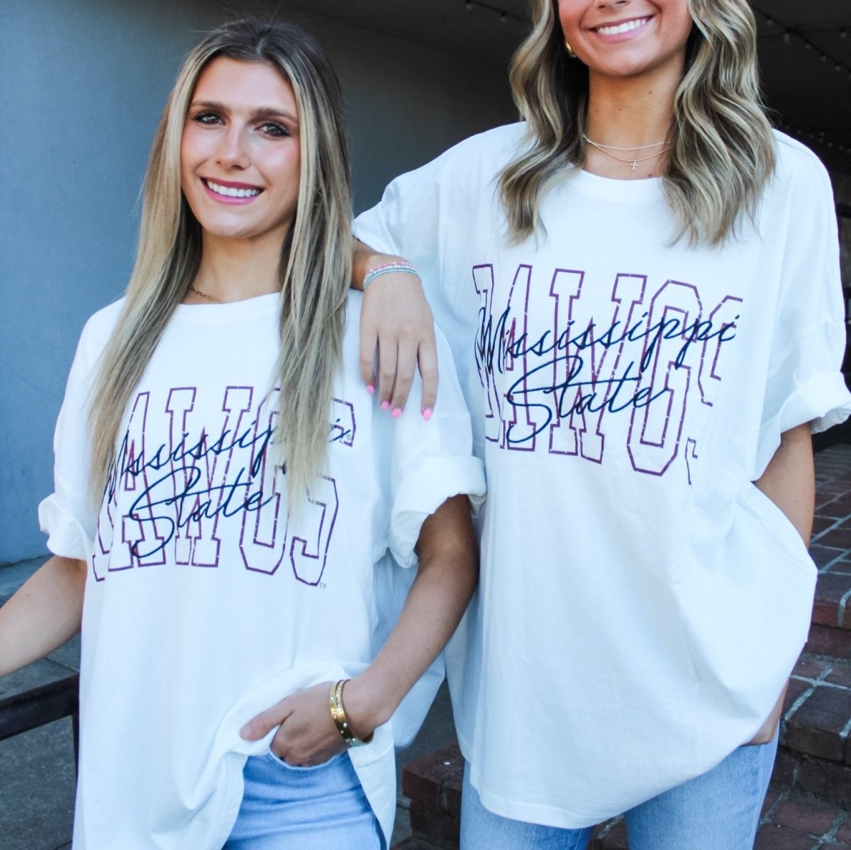 MSU Owen Outline Oversized T-Shirt - Shop B - Unlimited - women tee