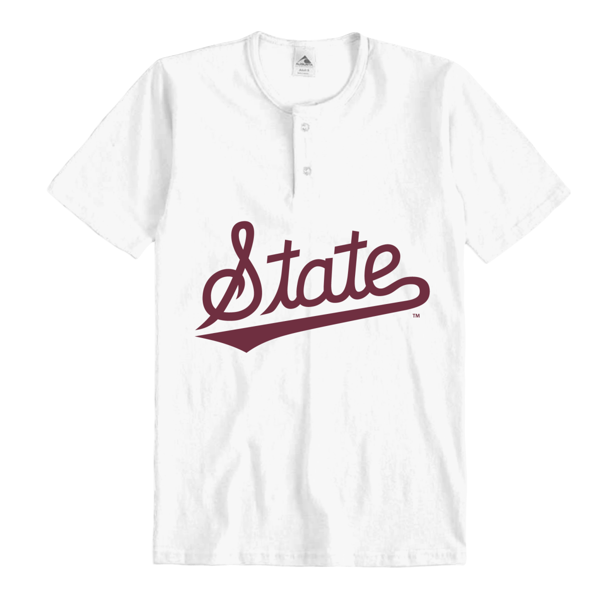 MSU State Script Henley - Shop B - Unlimited - men tee