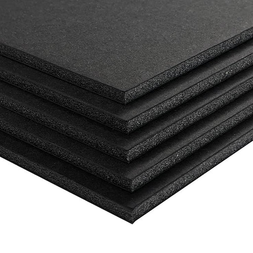 Stack of black foamboard