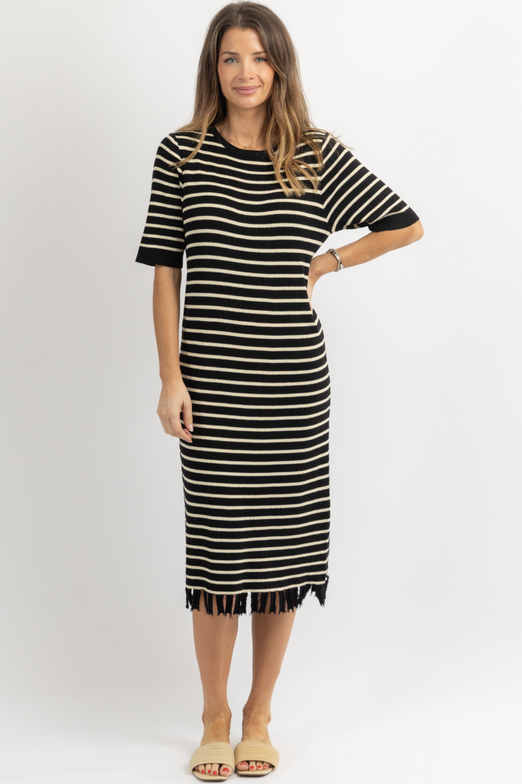 LIVE LIGHT STRIPED DRESS