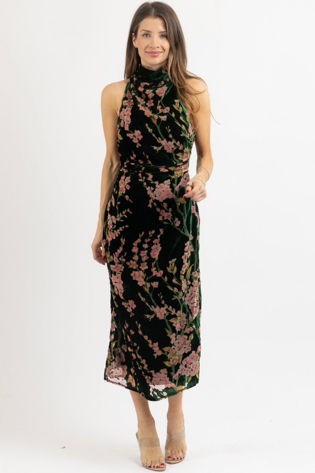 CHERRY BLOSSOM MIDI DRESS