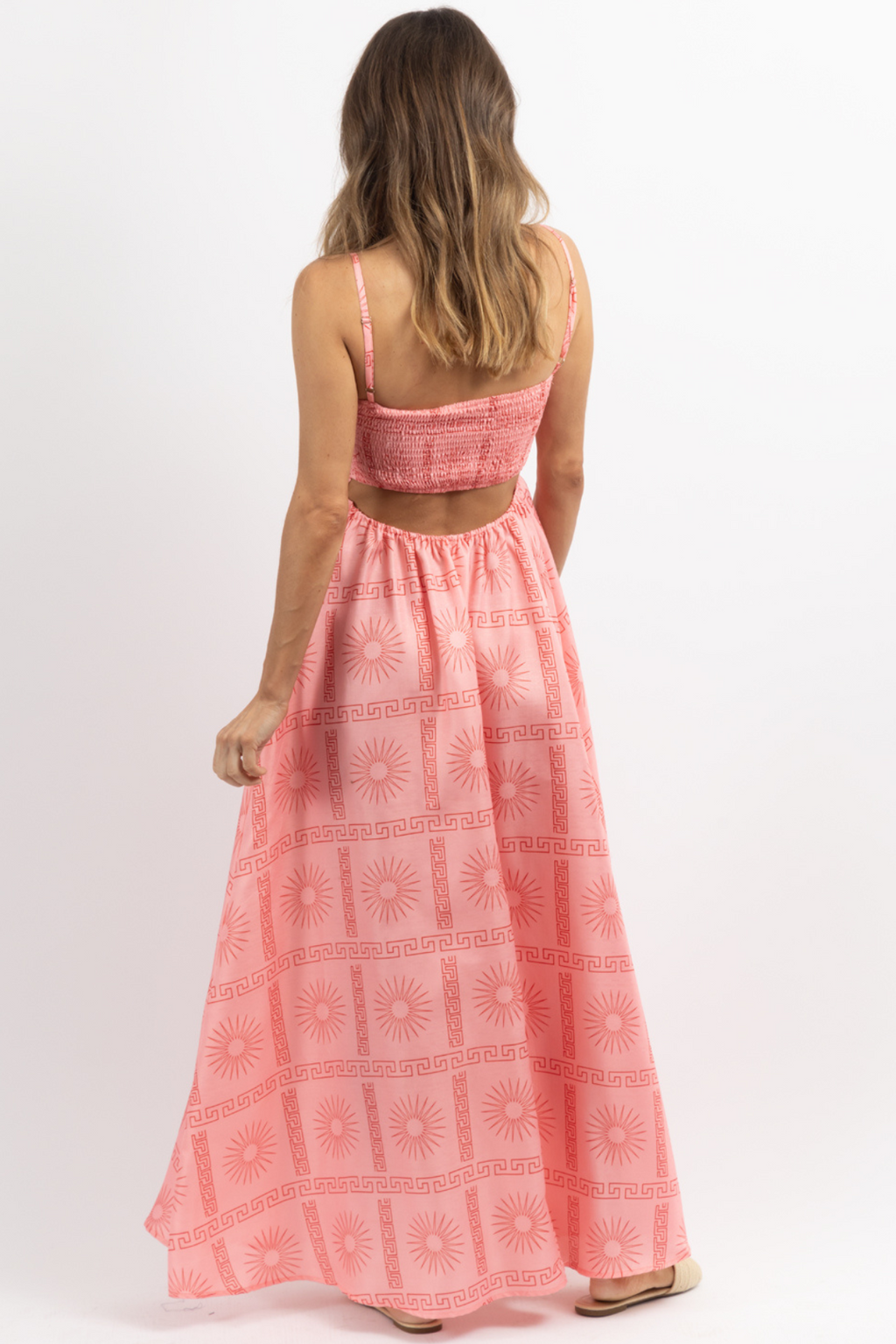 COSTA PINK OPEN BACK DRESS *BACK IN STOCK*