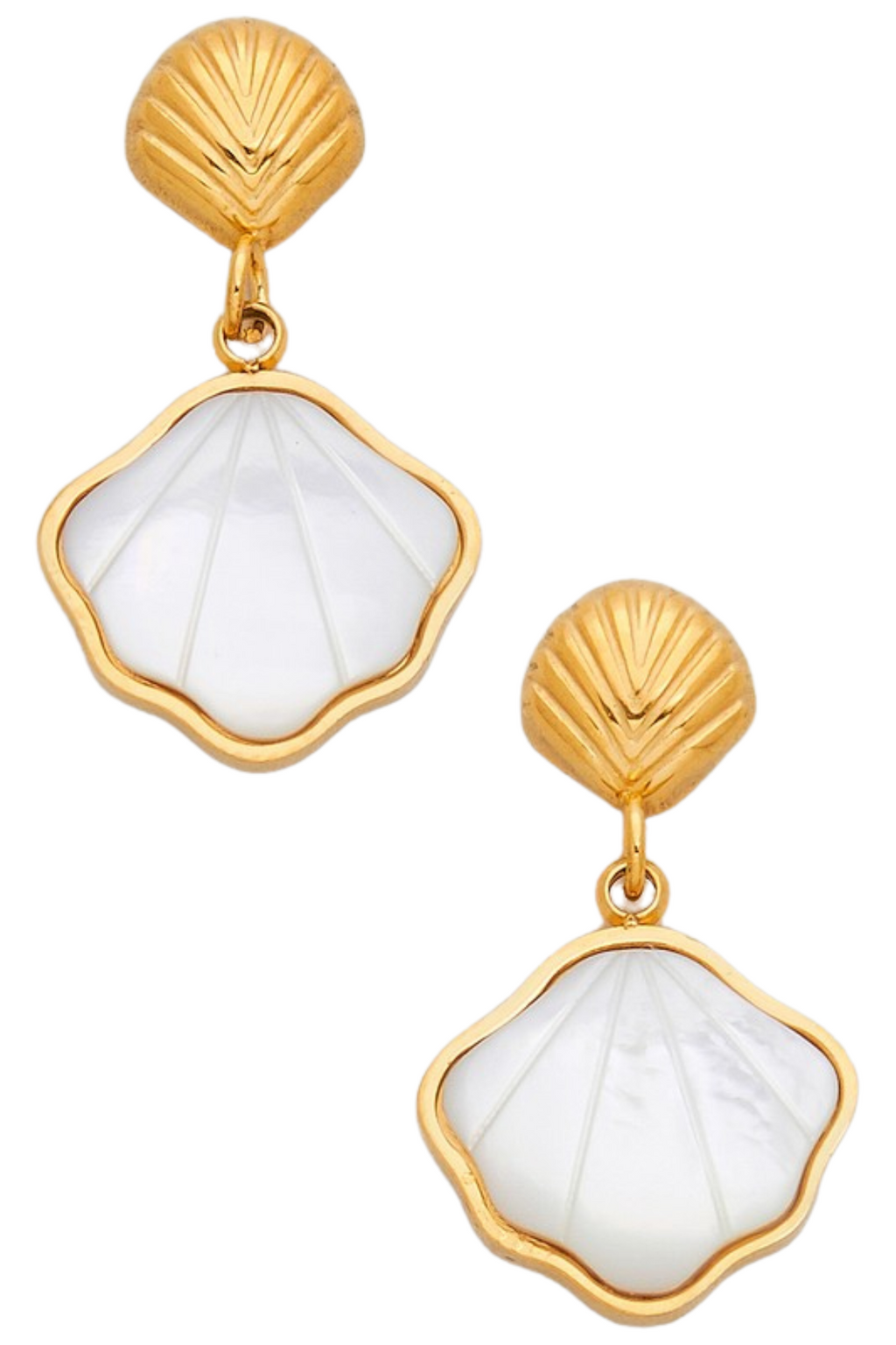 PEARL SHELL DROP EARRING