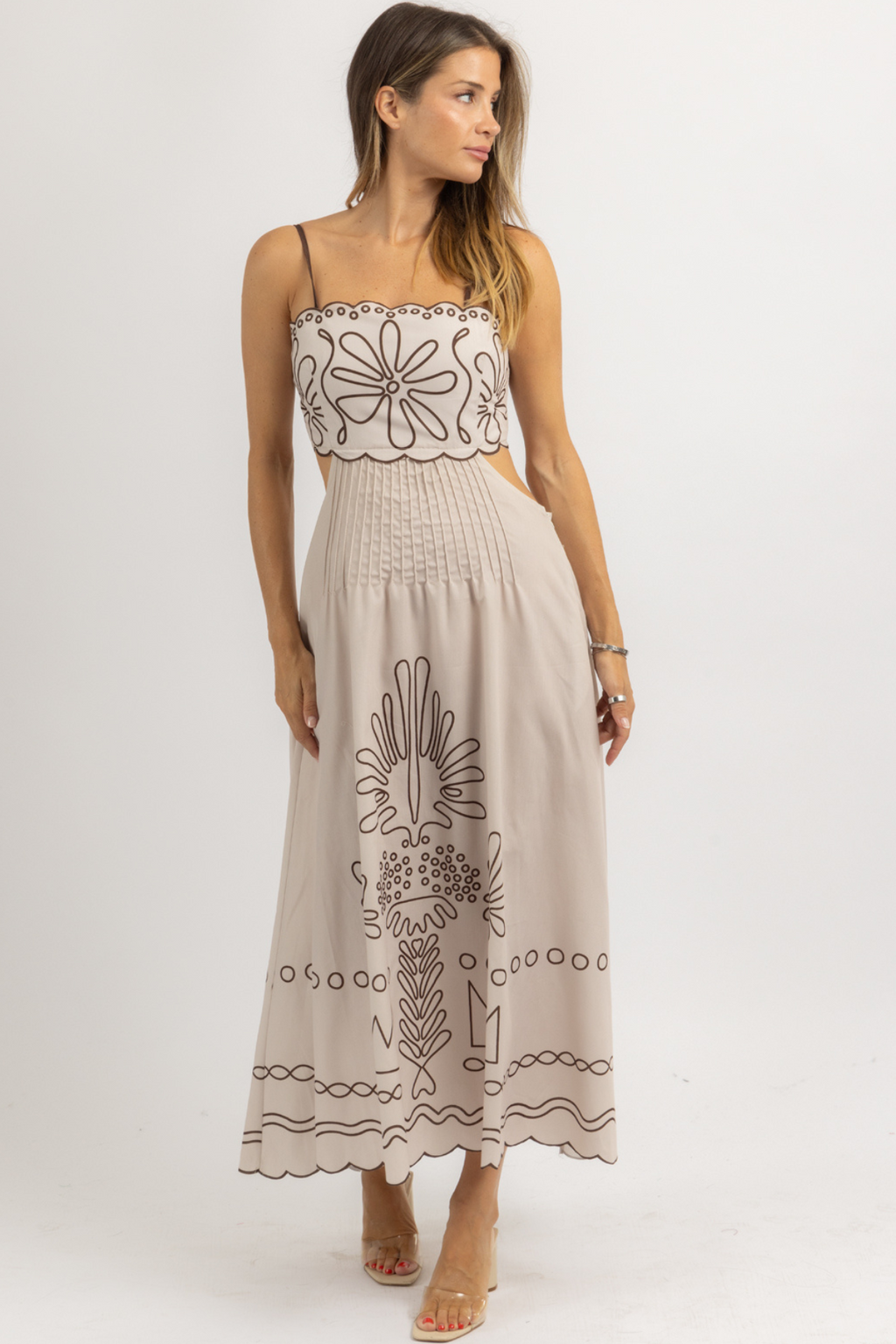 PICKING PETALS MAXI DRESS