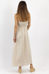 MAREN TAN LINEN MAXI DRESS *BACK IN STOCK*