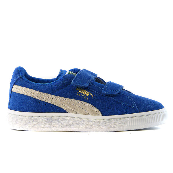 Puma Suede 2 Straps Shoes - Snorkel Blue/White - Boys