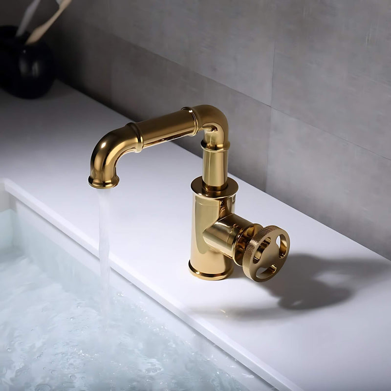 Imdorf-Industrial-Style-Bathroom-Sink-Faucet-Single-Hole-Single-Handle-Gold-SignatureFaucets #color_gold