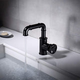 Imdorf-Industrial-Style-Bathroom-Sink-Faucet-Single-Hole-Single-Handle-matte-black-SignatureFaucets #color_matte black