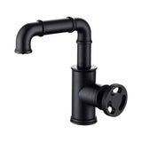 Imdorf-Industrial-Style-Bathroom-Sink-Faucet-Single-Hole-Single-Handle-matte-black-SignatureFaucets #color_matte black