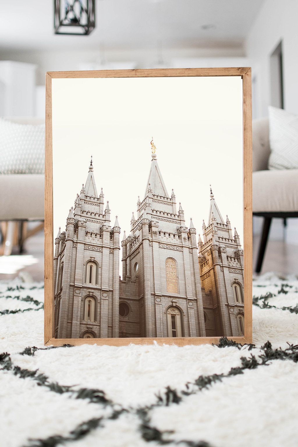 Salt Lake Temple #2 – Sincerely Us - Hand Made Framed Wall Art