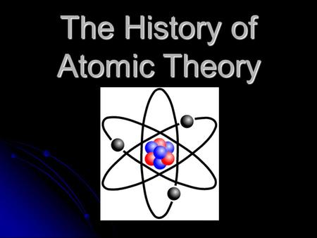 The History of Atomic Theory