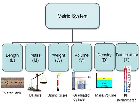 1cm 1cm 1cm Meter Stick Balance Spring Scale Graduated Cylinder