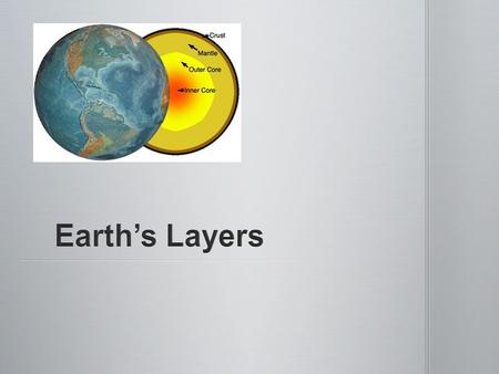 6-70 km thick 6-70 km thick Very light; only 1% of Earth’s total mass Very light; only 1% of Earth’s total mass Made up of rock Made up of rock Two types.