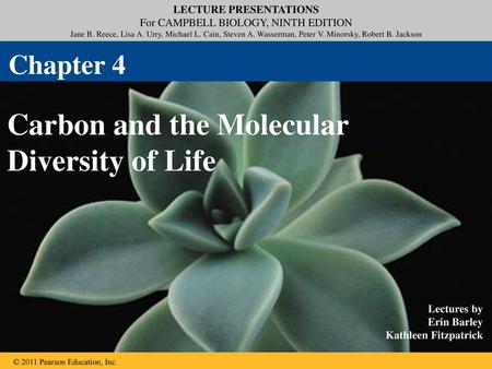 Carbon and the Molecular Diversity of Life