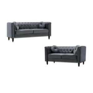 plush velvet 3 and 2 Seater Florence Sofa Set