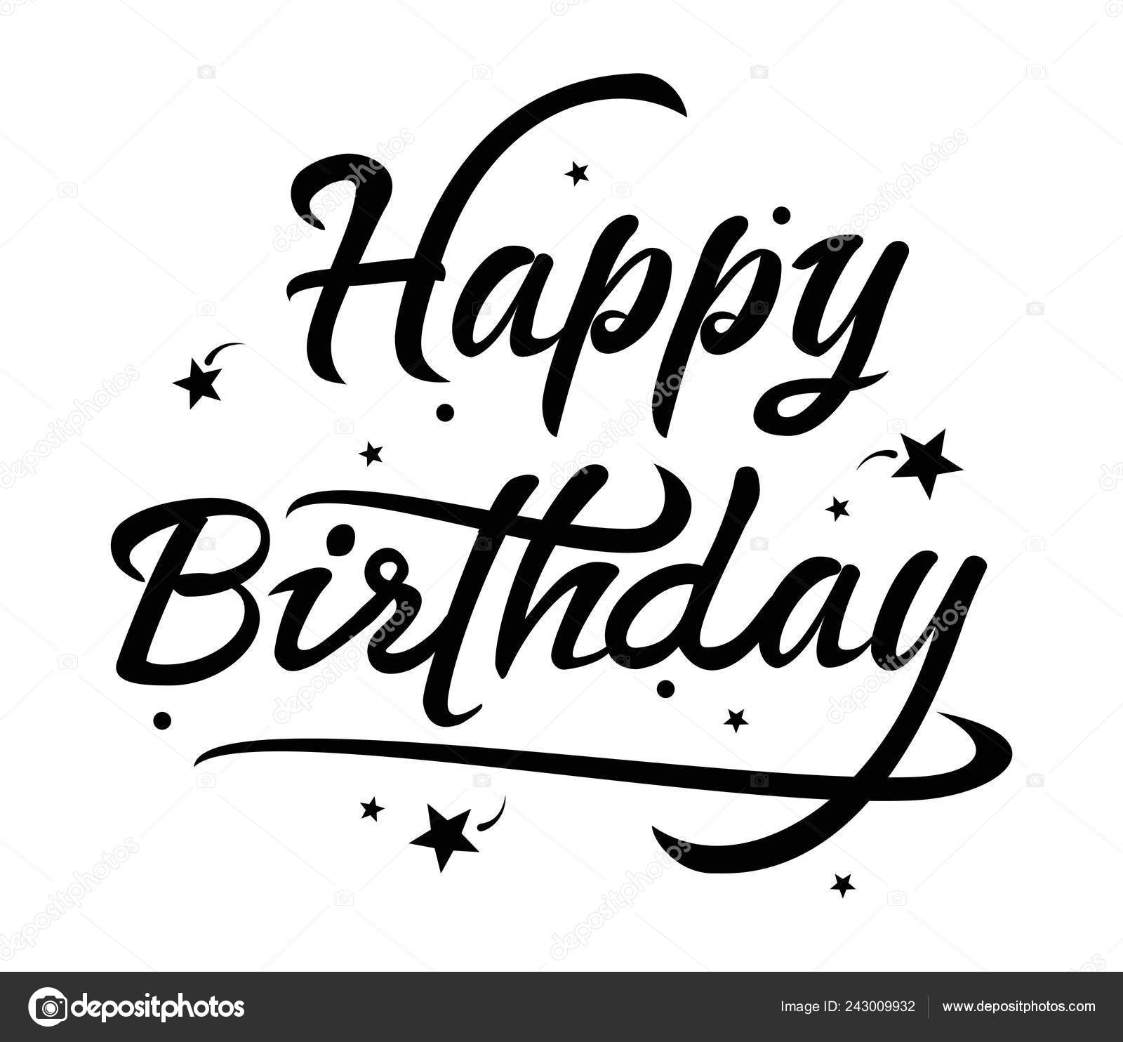 Black White Happy Birthday Clipart Panda Free Clipart Images Images