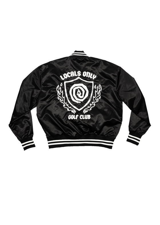 Bomber Jacket “Locals Only” | Black & White