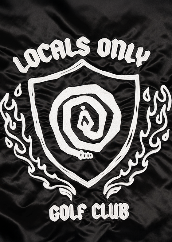 Bomber Jacket “Locals Only” | Black & White