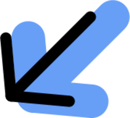 arrow down left icon