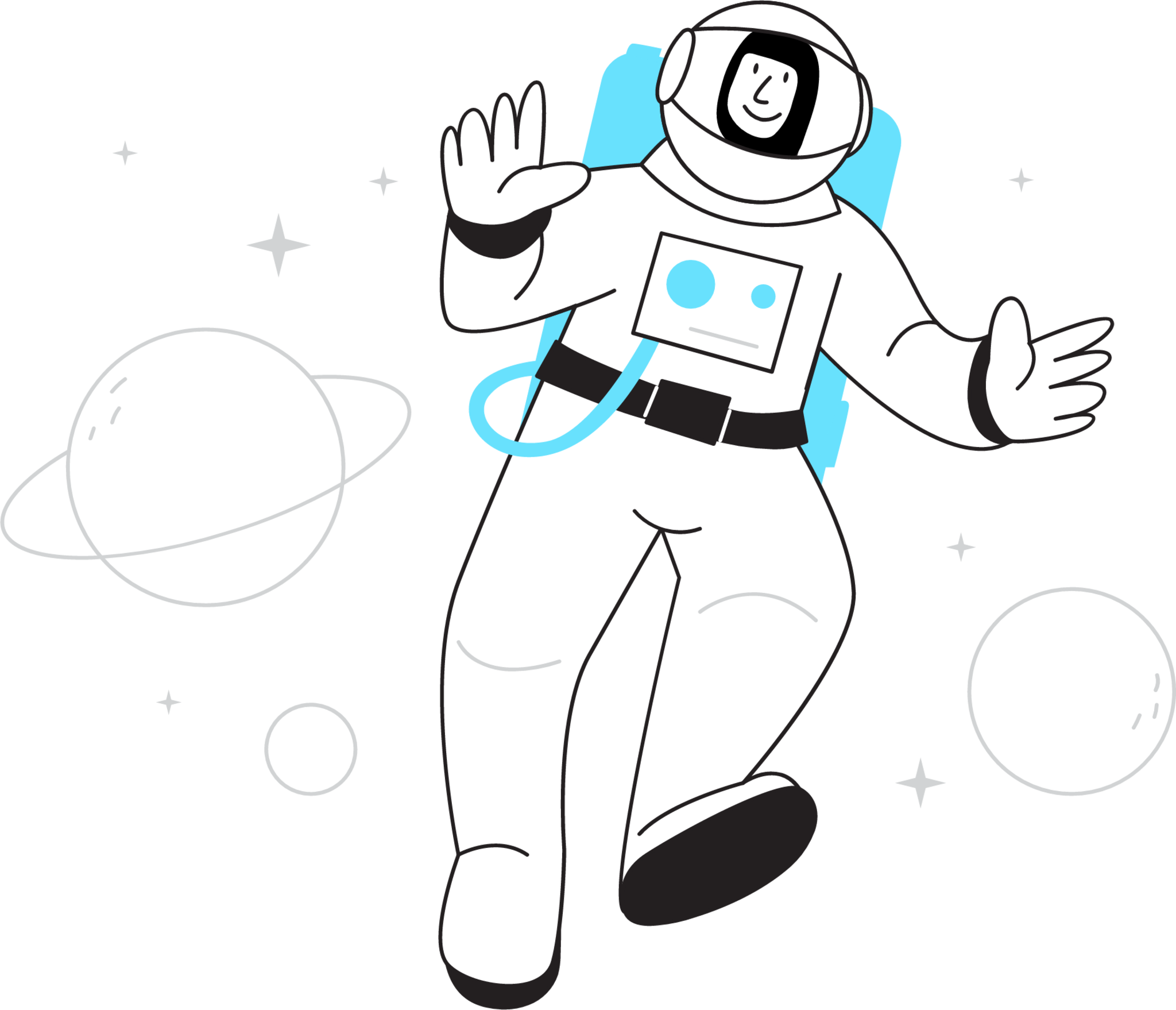 Astronaut illustration