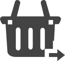 basket arrow right icon