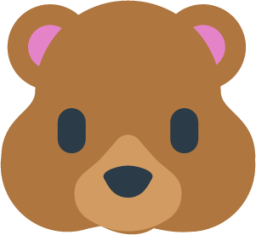 bear face emoji