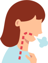 breathe breathing corona virus coronavirus problem shortness trouble illustration