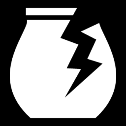 broken pottery icon