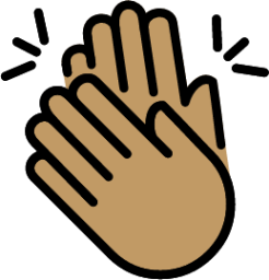 clapping hands: medium skin tone emoji