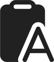 Clipboard Letter icon