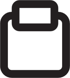 clipboard outline icon