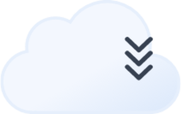 cloud down icon