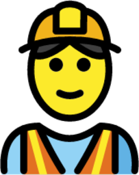 construction worker emoji