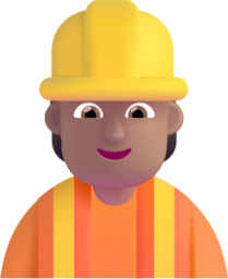 construction worker medium emoji