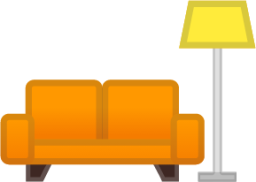 couch and lamp emoji