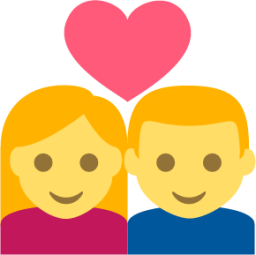 couple with heart emoji