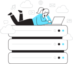 Data storage illustration