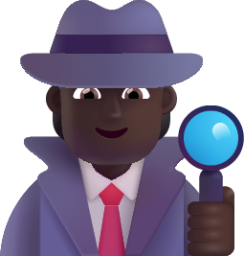 detective dark emoji