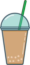 drink bubble tea thirst straw cup illustration