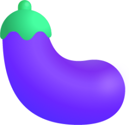 eggplant emoji