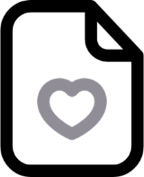 file heart icon